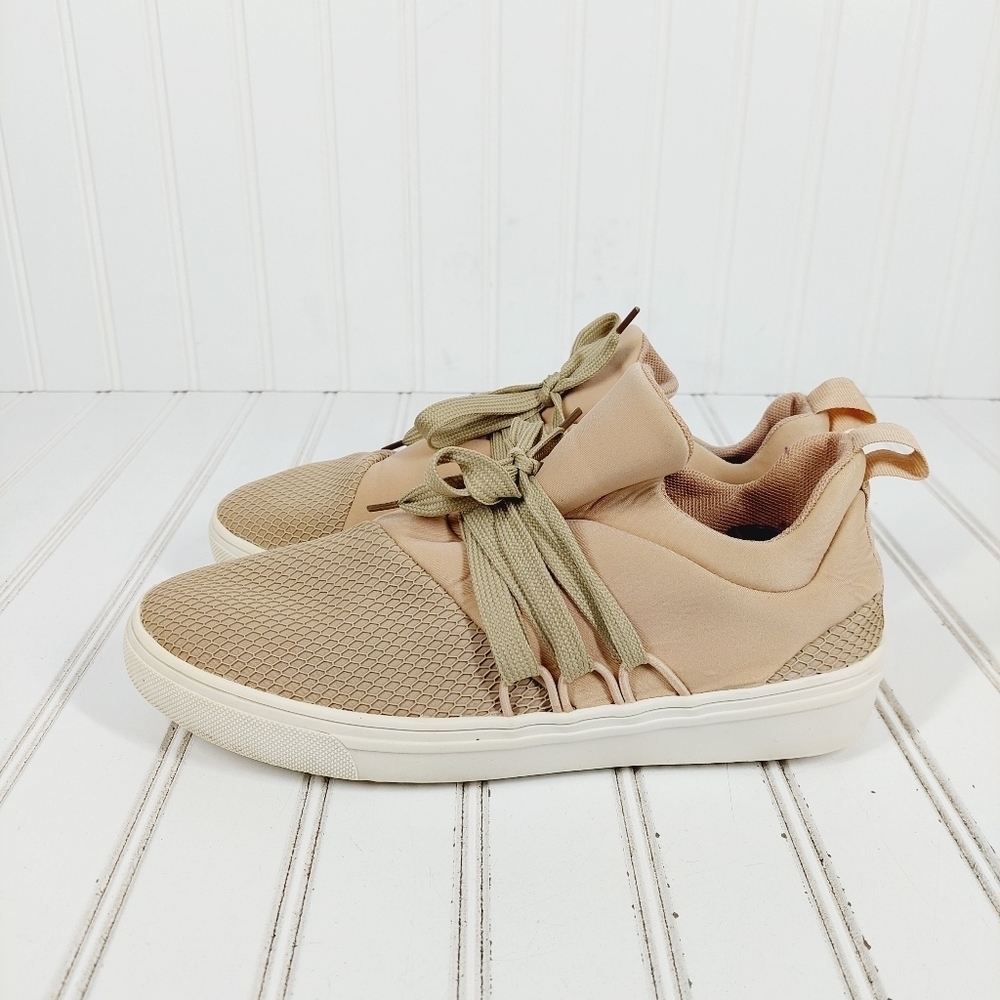 Steve Madden Women's Lancer Blush Sneakers Thick Soles Neoprene Shoes F572